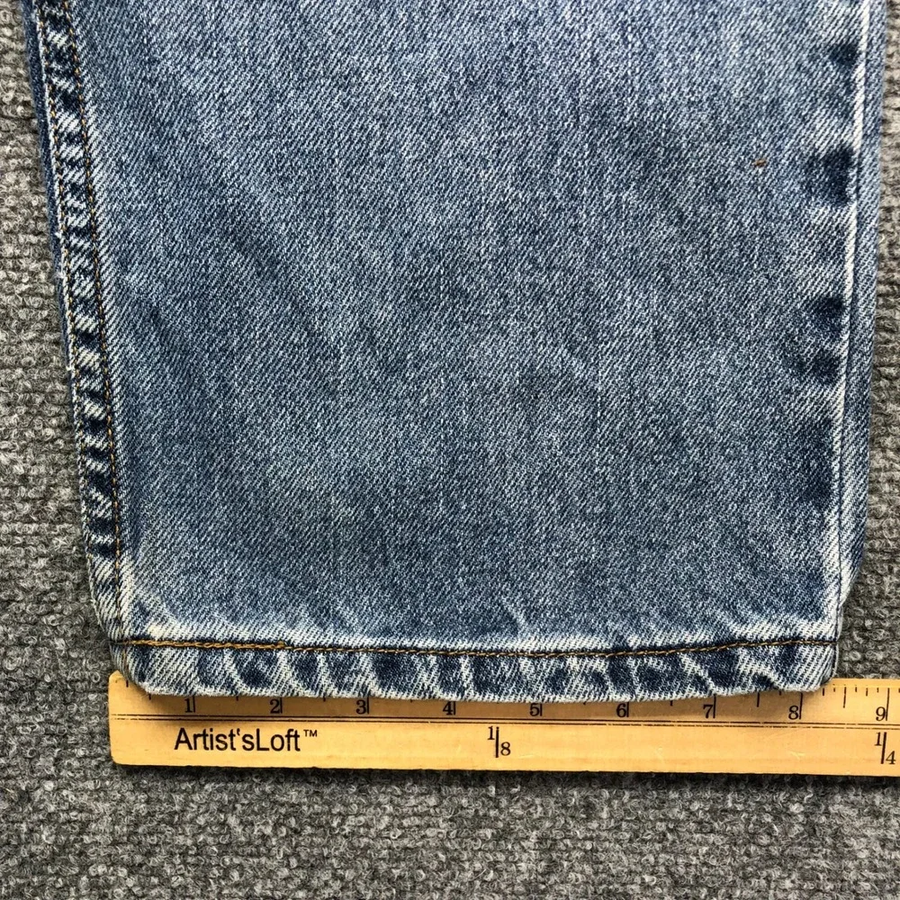 Levis 505 Regular Fit Jeans Mens 34x30 Medium Wash Blue Denim Straight Leg Pants